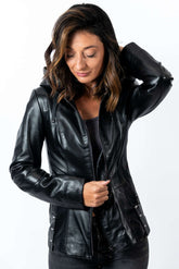 Women's leather jacket Alisa Black